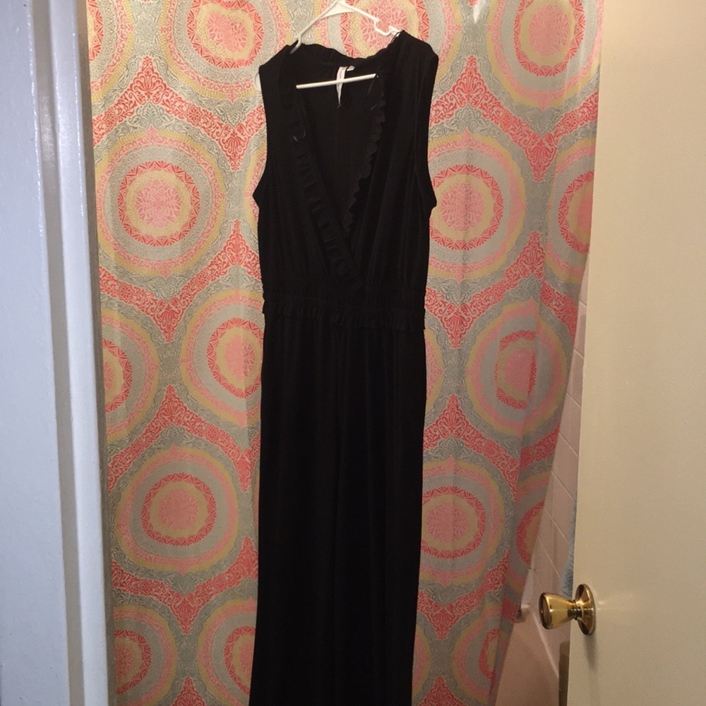 Black stretch jumpsuit
